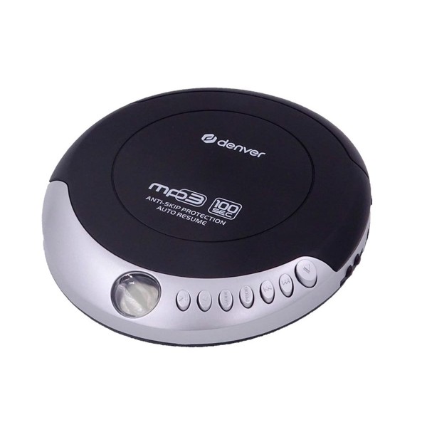 Denver dmp-391 negro y gris / reproductor de cd portátil con sistema antichoque